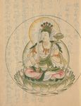 手绘佛像 佛教图案