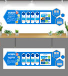 企业文化墙发展历程公司简介宣传