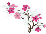 花朵绣花素材