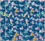 印花 绣花 花鸟循环图案 匹布