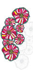 夏花四季季节抽象花包柱吊旗海报