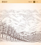 欧美乡村别墅矢量
