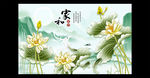 荷花电视背景