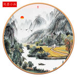 写意山水新中式山水装饰画