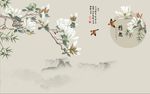 雅致中式玄关背景底纹素材创意国