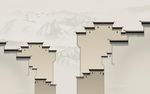 马头墙徽派建筑中式宣传背景底纹