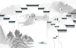 新中式背景墙