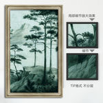 丹青古典松树图片手绘松树装饰画