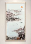 新中式山水松树装饰画