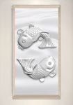 3D立体浮雕鲤鱼装饰画