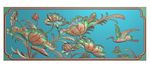 横板荷花鸟围板仙鹤莲花精雕图