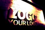 墙体生锈金属字LOGO效果样机