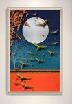 中国风立体飞鸟风景创意装饰画