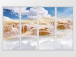 石纹山水移门