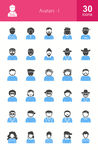 客服服务头像小人图标icons