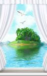 梦幻海景背景
