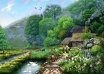 乡村油画