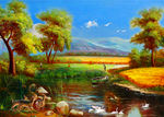 乡村油画