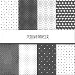 多矢量黑白几何海报广告背景底纹