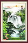 竖幅山水画