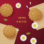 矢量中秋节快乐月饼中秋海报