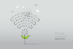 创意粒子点线wlan