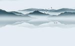 抽象山水新中式背景