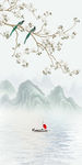山水情玄关背景