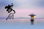 湖景山水
