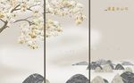 中式创意江山如画背景墙