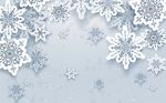 现代简约雪花背景墙