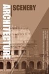 几何建筑英文图案装饰画