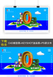 国际臭氧层保护日C4D创意展板