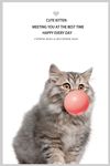 可爱动物猫咪宠物店创意装饰画