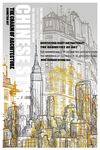 后现代线条建筑英文图案装饰画
