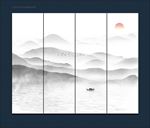 水墨山水画