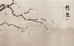 中式花鸟背景墙