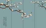 中式梅花背景墙
