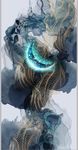 抽象新中式水墨玄关屏风背景底纹