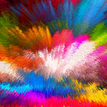 彩色 方格 炫彩