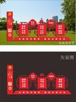 核心价值观 主题公园导视牌