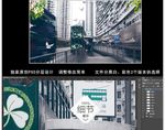 复古怀旧香港街景黑白照片壁画