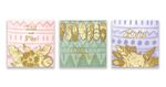水彩抽象金箔花卉羽毛装饰画