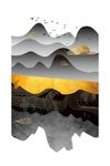 中式手绘水墨山水装饰画