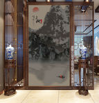 玄关山水装饰画