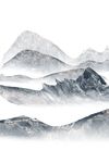中式抽象山水装饰画