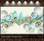 圆圈山水画