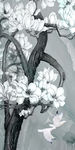 淡雅时尚花鸟玄关背景