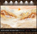 玉石纹理山水