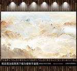 大理石山水画